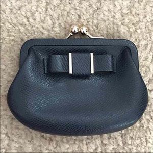 Coach Navy Bow Coin Purse